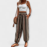 Elise | Trousers with Ethnic Graphic