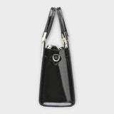 Emilie | Glossy Crocodile Leather Handbag