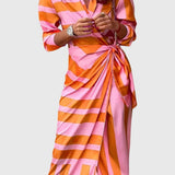 Everly | Elegant Wrap Dress with Print