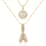 Initial Moissanite Necklace