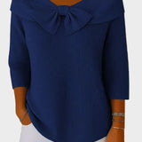 Aline - Soft and Elegant Jumper with Bow