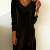Joëlle | Loose Velvet Dress