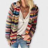 Birgitte - Colourful Gilet with Striped Pattern