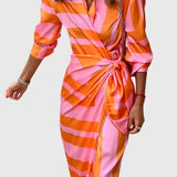Everly | Elegant Wrap Dress with Print