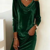 Joëlle | Loose Velvet Dress