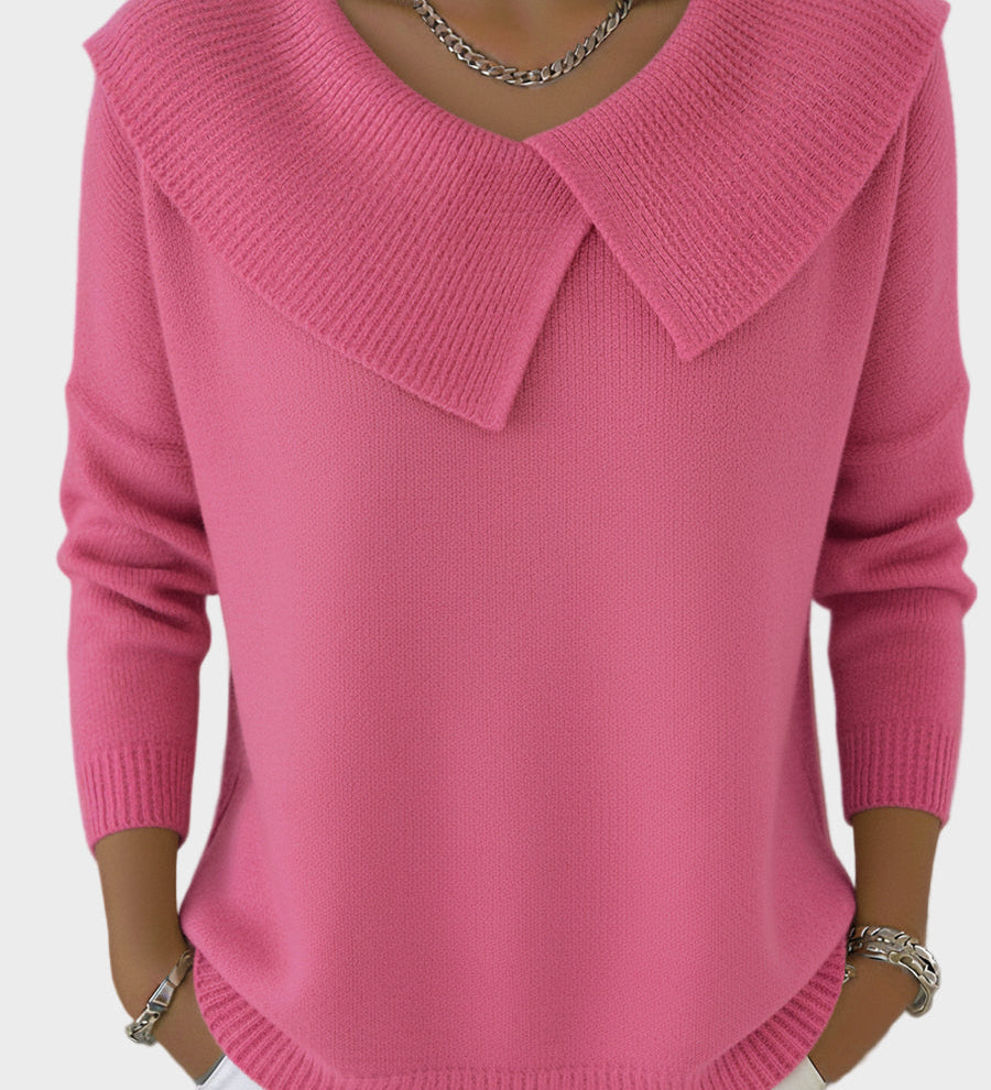 Lucia - Warm jumper with soft collar