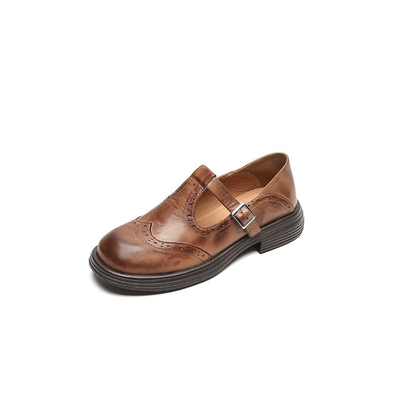 Elise | Leather Mary Janes