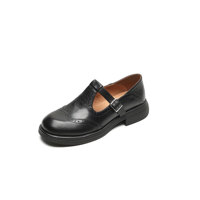 Elise | Leather Mary Janes