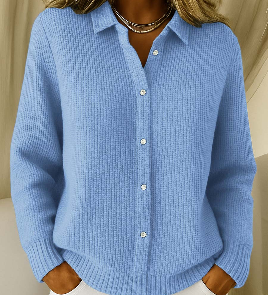 Róisín | Textured Knitted Button Cardigan
