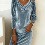 Joëlle | Loose Velvet Dress
