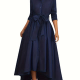 Martine | Perfect Buttoned Maxi Dress for Parties