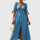 Jacqueline | Elegant Denim Dress