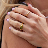 Arizona Green Crystal Ring