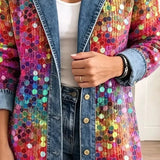 Paulina | Expressive Jacket with Sequin Pattern