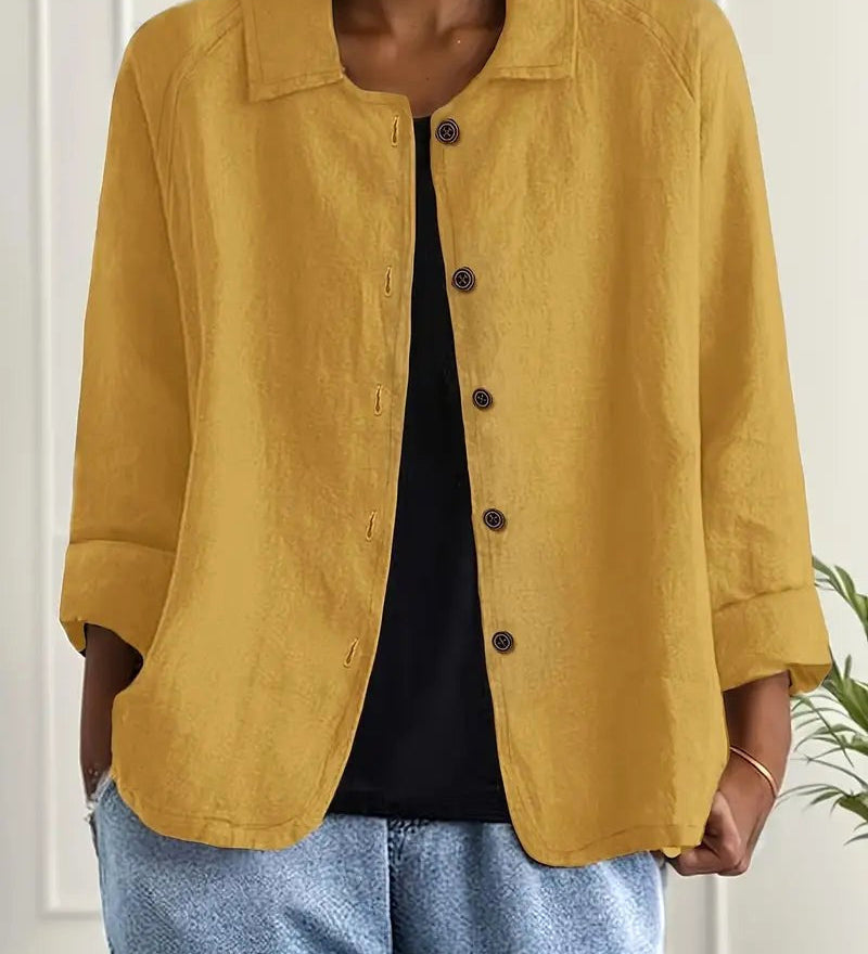 Harlow | Relaxed Button-Front Shirt Jacket