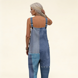 Isaline | graphic blue patchwork