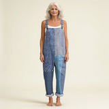 Isaline | graphic blue patchwork