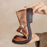 Elise | Leather Mary Janes