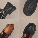 Elise | Leather Mary Janes