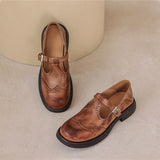 Elise | Leather Mary Janes