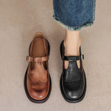 Elise | Leather Mary Janes