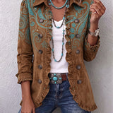 Grace | Ruffled Paisley Print Jacket