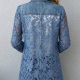 Harper | Jacket with Lace Inserts
