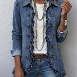 Maisie | Ruffled Trim Jacket