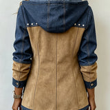 Ava | Hooded Patchwork Jacket