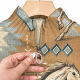 Perpetua - Desert Strap and Cactus Zip Cardigan
