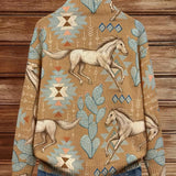 Perpetua - Desert Strap and Cactus Zip Cardigan