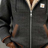 Bridgette | Cosy Textured Zip-Up Hooded Jacket
