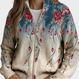 Zillah - Floral Feather Ombre Print